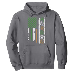 Funny Irish American Vintage Shamrock Flag Hoodie TS11 Charcoal Print Your Wear