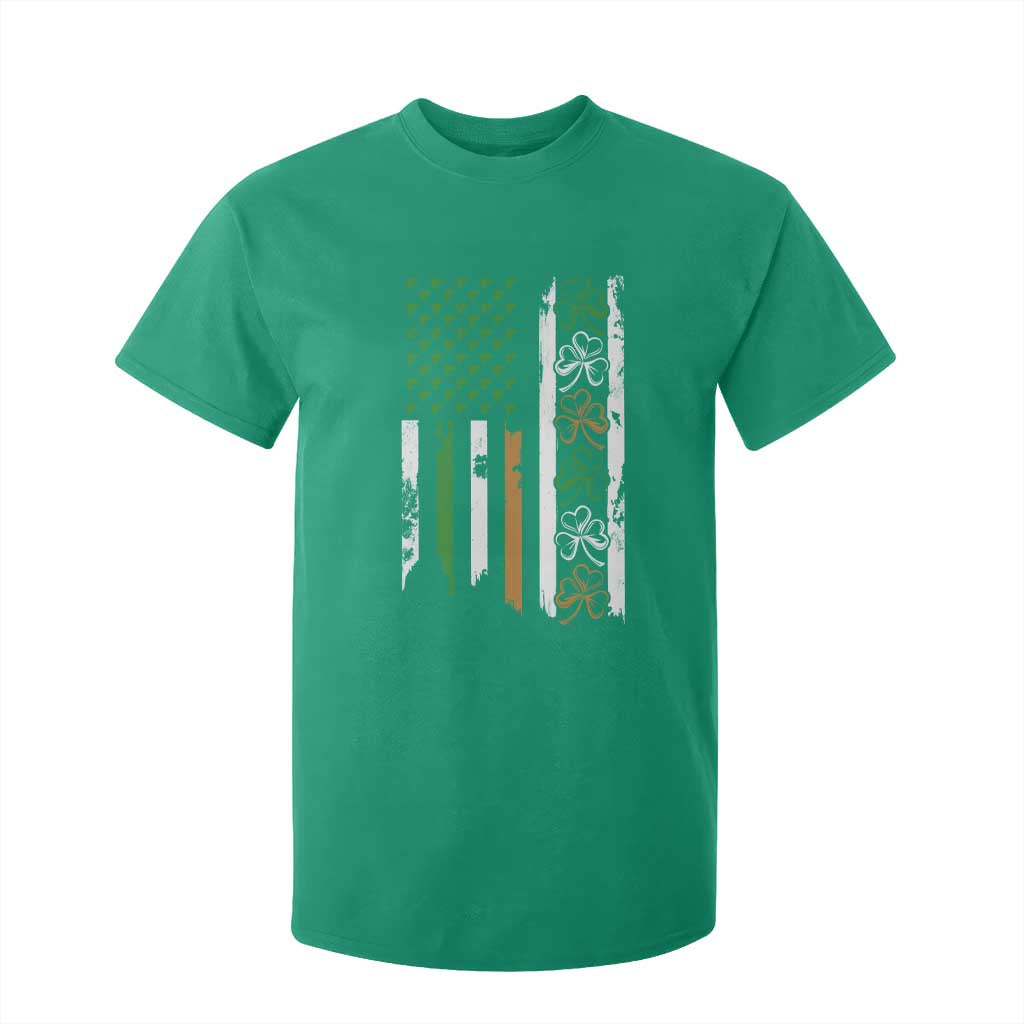 Funny Irish American Vintage Shamrock Flag T Shirt For Kid TS11 Irish Green Print Your Wear