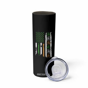 Funny Irish American Vintage Shamrock Flag Skinny Tumbler TS11 Print Your Wear
