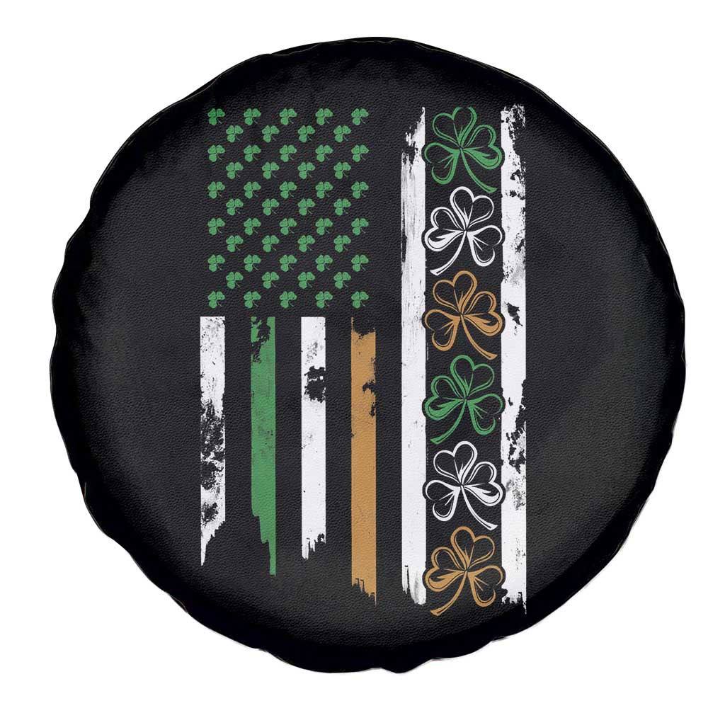 Funny Irish American Vintage Shamrock Flag Spare Tire Cover TS11 Print Your Wear