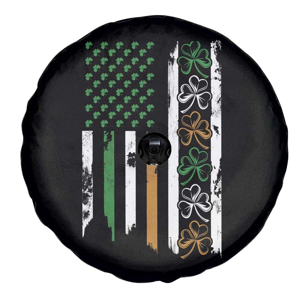 Funny Irish American Vintage Shamrock Flag Spare Tire Cover TS11 Print Your Wear