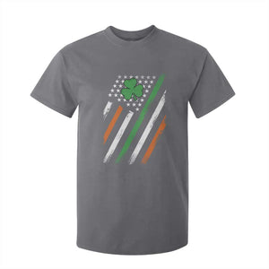 Funny Irish American Flag Shamrock T Shirt For Kid TS11 Charcoal Print Your Wear