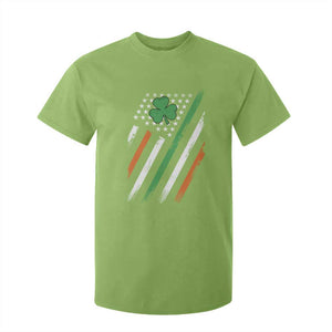 Funny Irish American Flag Shamrock T Shirt For Kid TS11 Lime Print Your Wear