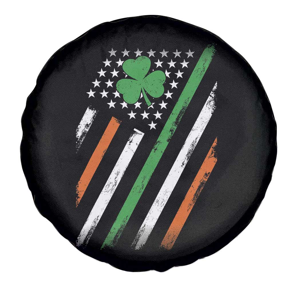 Funny Irish American Flag Shamrock Spare Tire Cover TS11 Print Your Wear