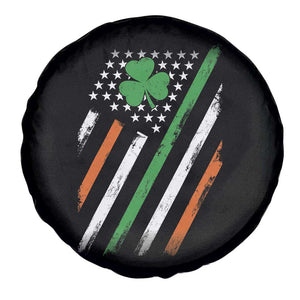 Funny Irish American Flag Shamrock Spare Tire Cover TS11 Print Your Wear