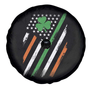 Funny Irish American Flag Shamrock Spare Tire Cover TS11 Print Your Wear