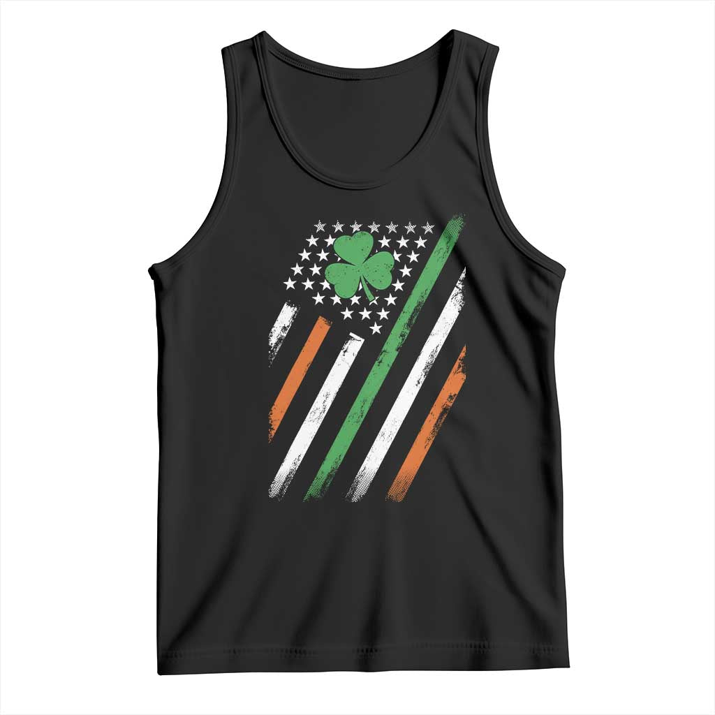 Funny Irish American Flag Shamrock Tank Top TS11 Black Print Your Wear