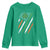 Funny Irish American Flag Shamrock Youth Sweatshirt TS11 Irish Green Print Your Wear