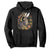 Funny Easter Day Jackalope Rabbit Vintage Flowers Cottagecore Hoodie TS11 Black Print Your Wear