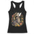 Funny Easter Day Jackalope Rabbit Vintage Flowers Cottagecore Racerback Tank Top TS11 Black Print Your Wear
