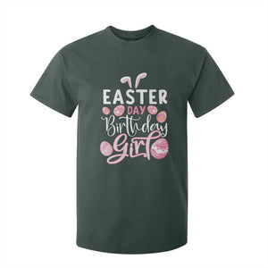 Funny Easter Day Birthday Girl T Shirt For Kid Born On Easter Day Eggs TS11 Dark Forest Green Print Your Wear