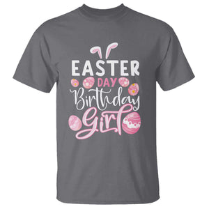 Funny Easter Day Birthday Girl T Shirt Born On Easter Day Eggs TS11 Charcoal Print Your Wear