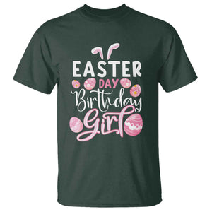 Funny Easter Day Birthday Girl T Shirt Born On Easter Day Eggs TS11 Dark Forest Green Print Your Wear
