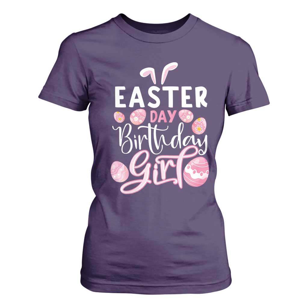 Funny Easter Day Birthday Girl T Shirt For Women Born On Easter Day Eggs TS11 Purple Print Your Wear