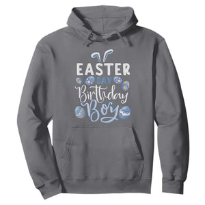 Funny Easter Day Birthday Boy Hoodie Born On Easter Day Eggs TS11 Charcoal Print Your Wear