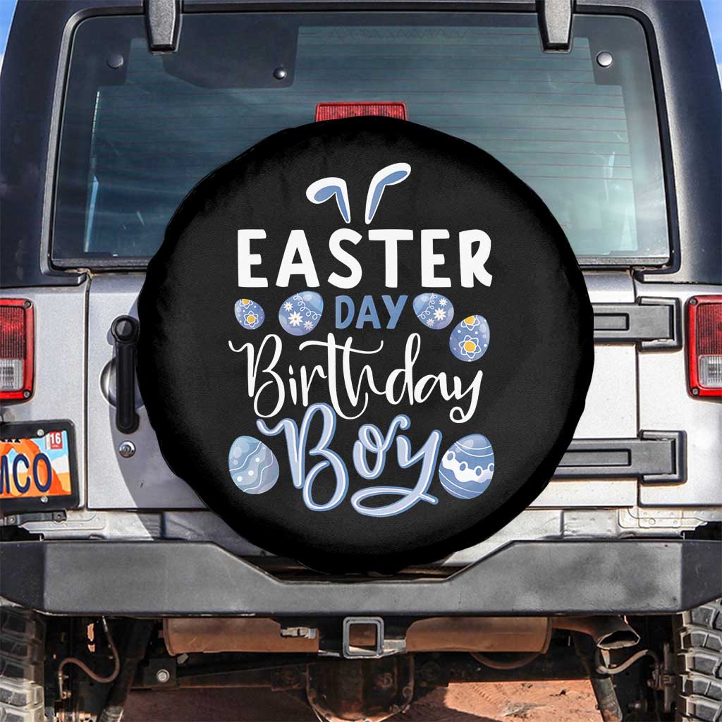 Funny Easter Day Birthday Boy Spare Tire Cover Born On Easter Day Eggs TS11 No hole Black Print Your Wear