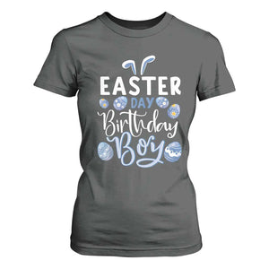 Funny Easter Day Birthday Boy T Shirt For Women Born On Easter Day Eggs TS11 Dark Heather Print Your Wear