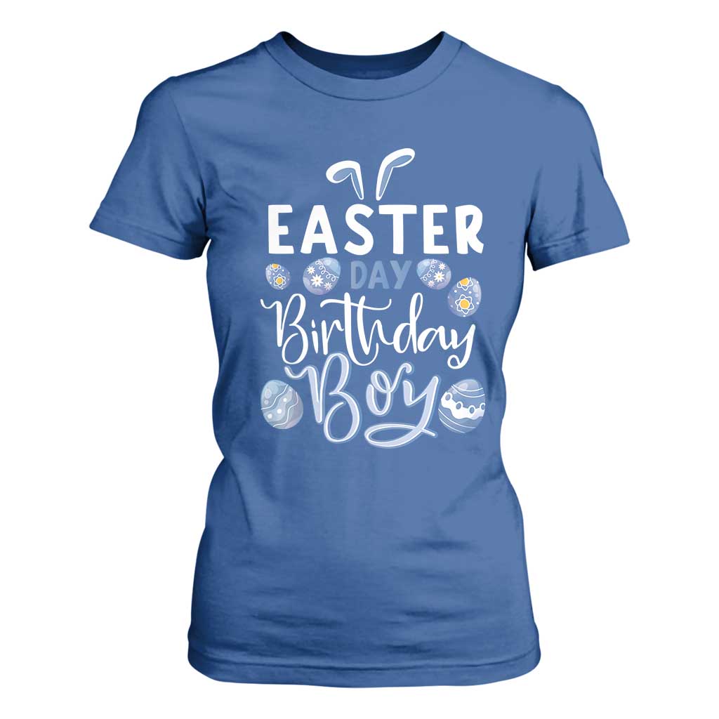Funny Easter Day Birthday Boy T Shirt For Women Born On Easter Day Eggs TS11 Royal Blue Print Your Wear