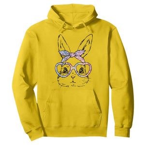 Easter Day Bunny Rabbit Face Tie Dye Glasses Hoodie TS11 Daisy Print Your Wear