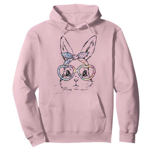 Easter Day Bunny Rabbit Face Tie Dye Glasses Hoodie TS11 Light Pink Print Your Wear