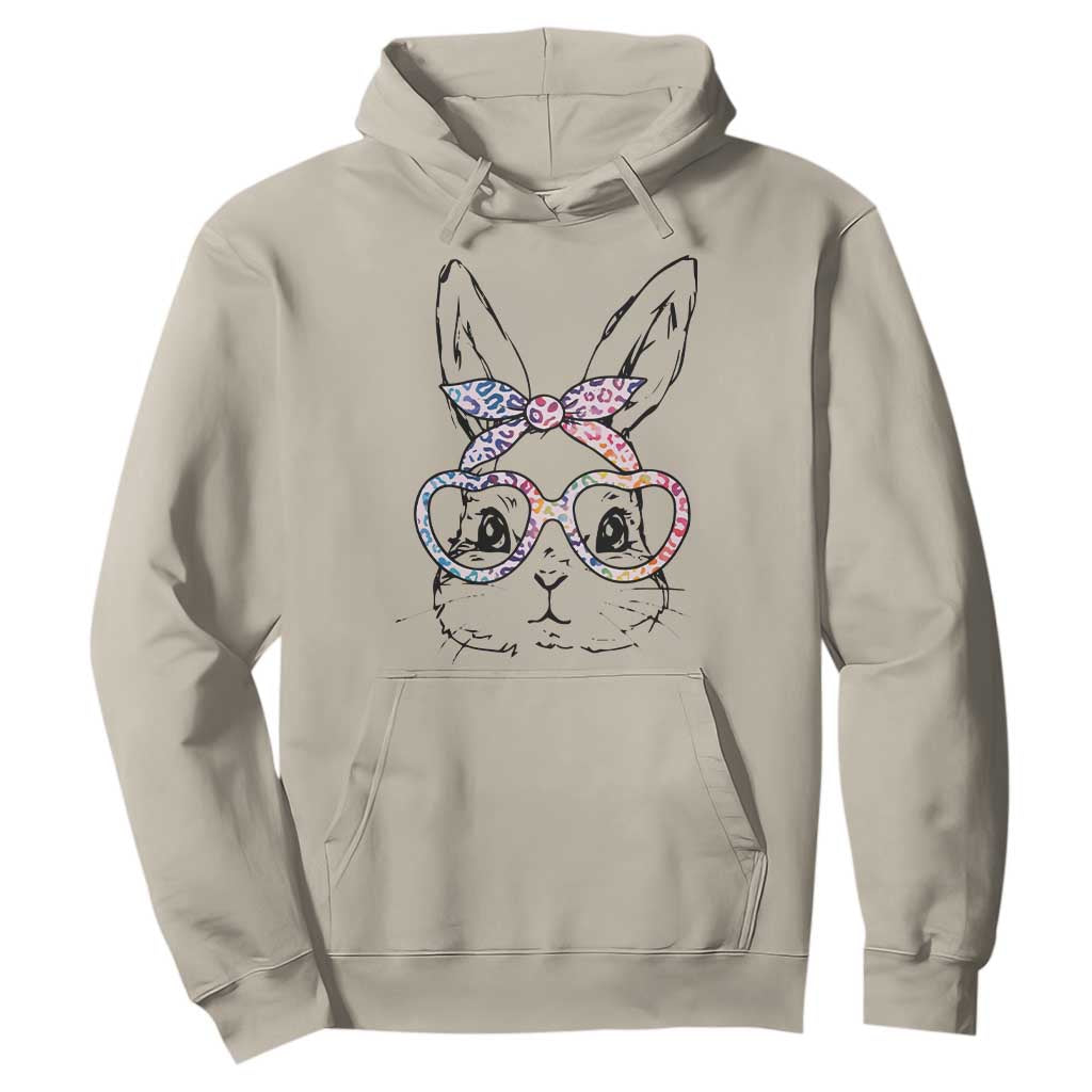 Easter Day Bunny Rabbit Face Tie Dye Glasses Hoodie TS11 Sand Print Your Wear