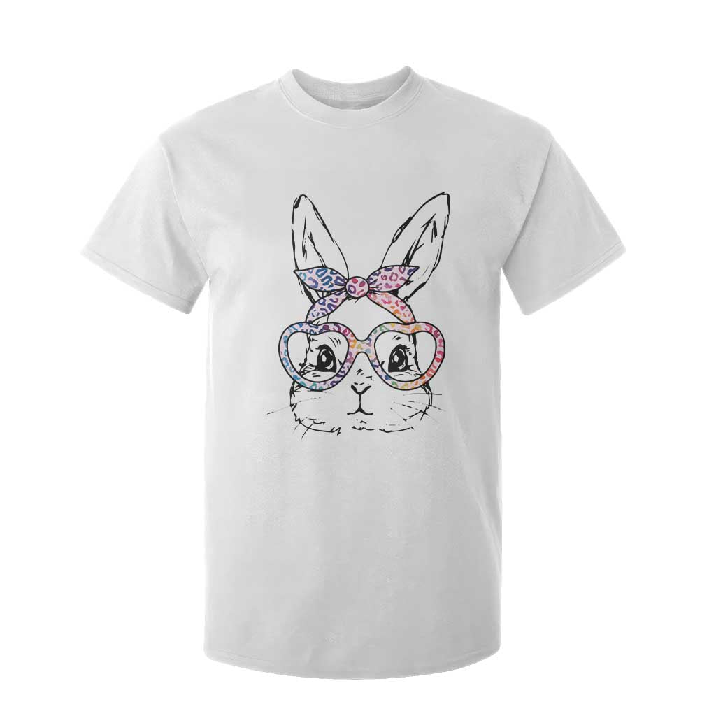 Easter Day Bunny Rabbit Face Tie Dye Glasses T Shirt For Kid TS11 White Print Your Wear