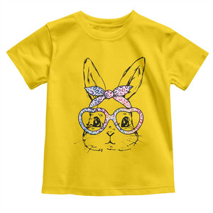 Easter Day Bunny Rabbit Face Tie Dye Glasses Toddler T Shirt TS11 Daisy Print Your Wear