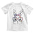 Easter Day Bunny Rabbit Face Tie Dye Glasses Toddler T Shirt TS11 White Print Your Wear