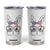 Easter Day Bunny Rabbit Face Tie Dye Glasses Tumbler Cup TS11 White Print Your Wear