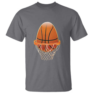 Funny Easter Egg Basketball Sport Lover T Shirt TS11 Charcoal Print Your Wear