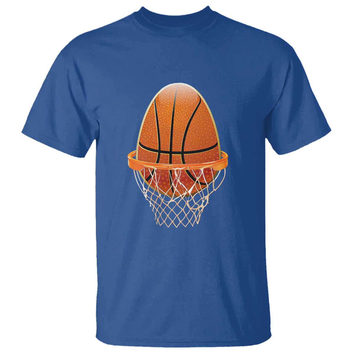 Funny Easter Egg Basketball Sport Lover T Shirt TS11 Royal Blue Print Your Wear