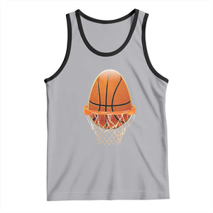 Funny Easter Egg Basketball Sport Lover Tank Top TS11 Athletic Heather Black Print Your Wear