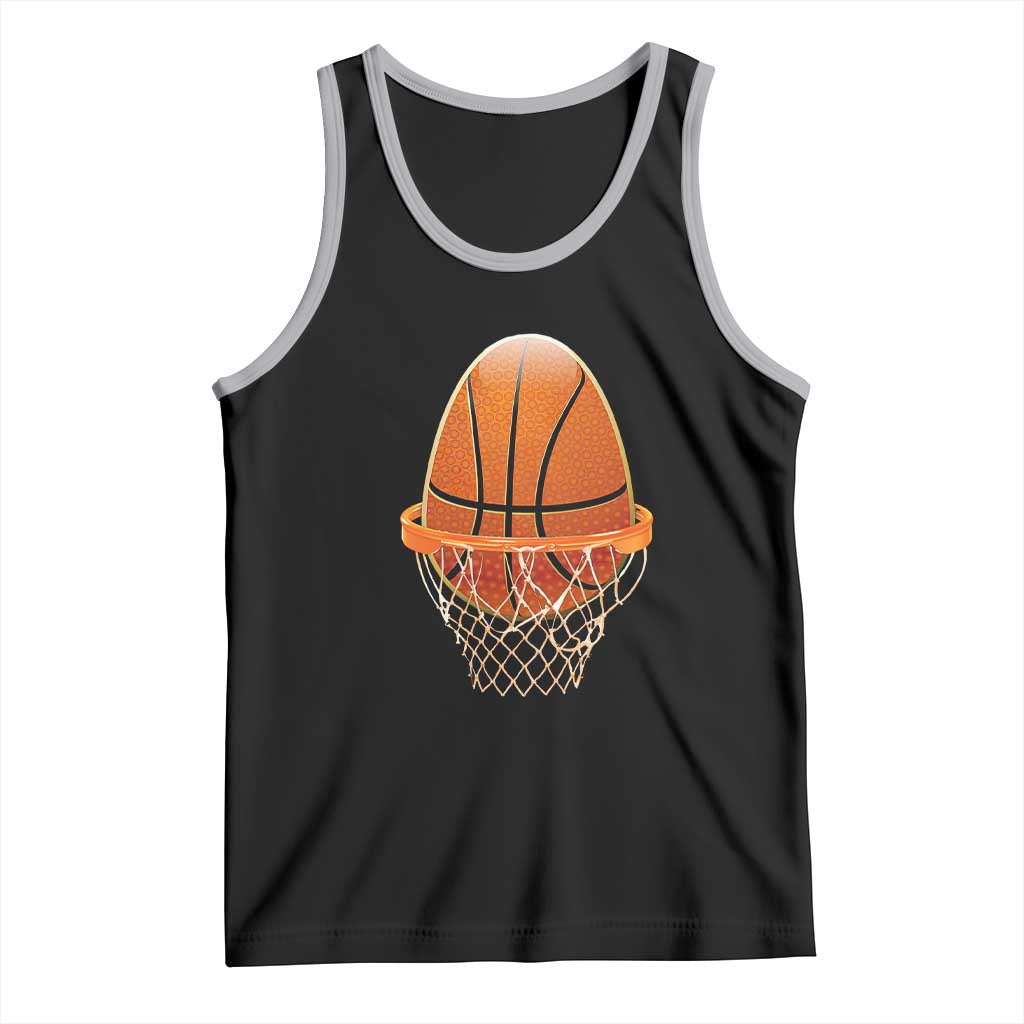 Funny Easter Egg Basketball Sport Lover Tank Top TS11 Black Athletic Heather Print Your Wear