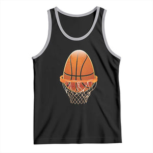 Funny Easter Egg Basketball Sport Lover Tank Top TS11 Black Athletic Heather Print Your Wear