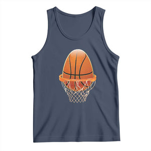 Funny Easter Egg Basketball Sport Lover Tank Top TS11 Navy Print Your Wear