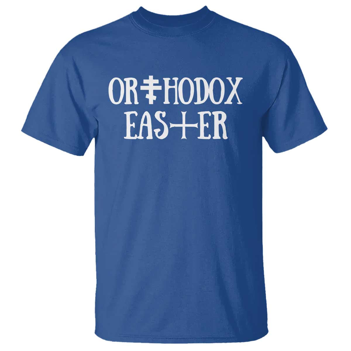 Orthodox Easter Orthodox Christian Faith Jesus Cross T Shirt TS11 Royal Blue Print Your Wear
