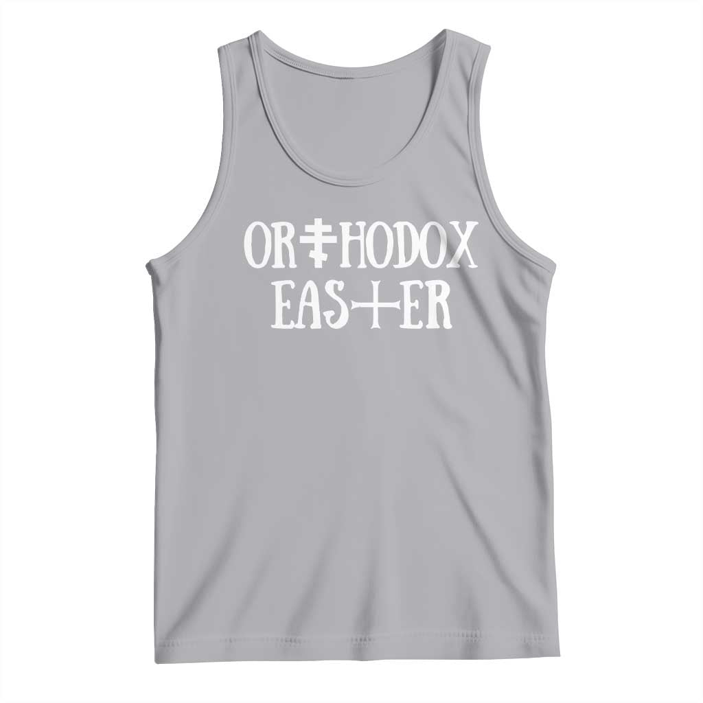 Orthodox Easter Orthodox Christian Faith Jesus Cross Tank Top TS11 Athletic Heather Print Your Wear