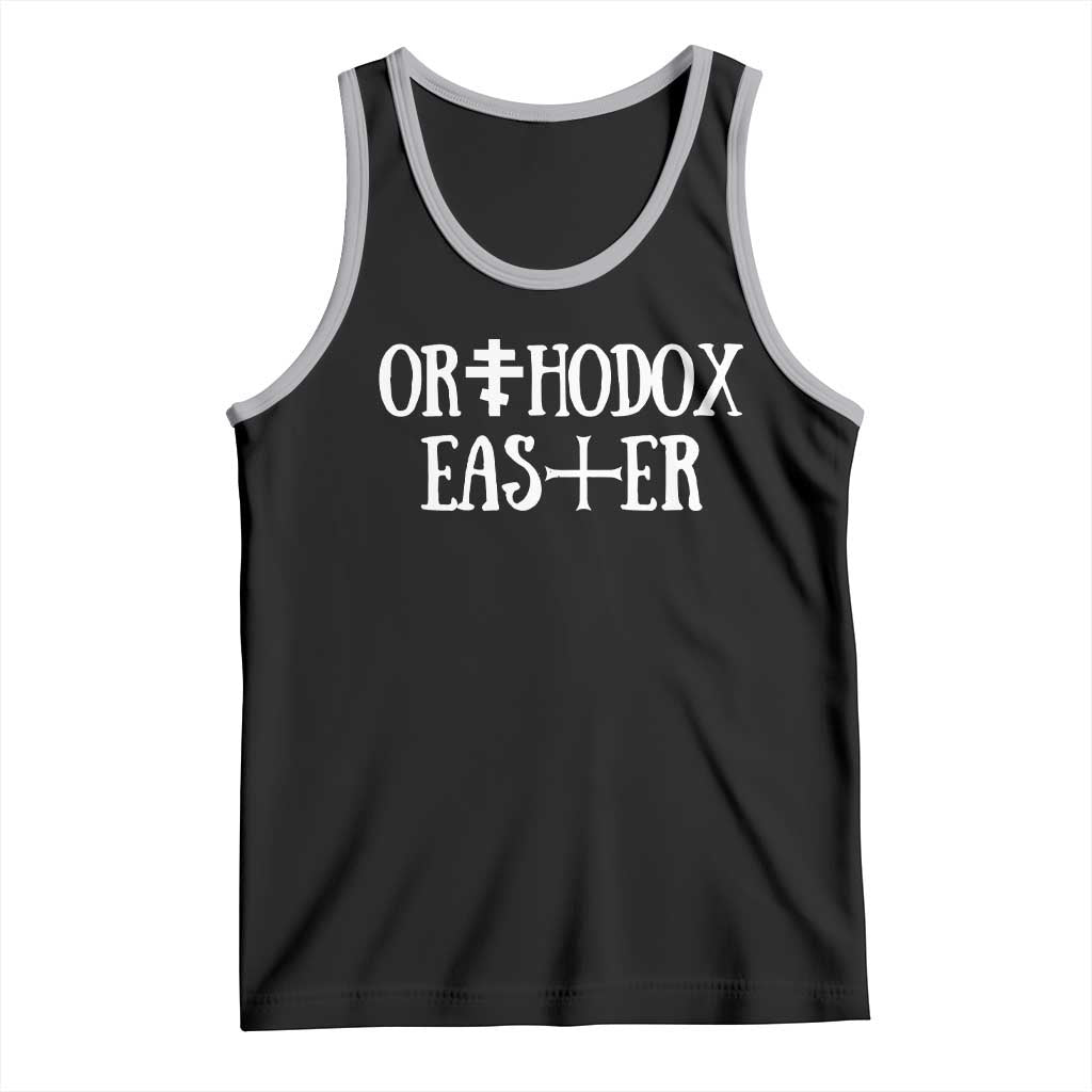 Orthodox Easter Orthodox Christian Faith Jesus Cross Tank Top TS11 Black Athletic Heather Print Your Wear