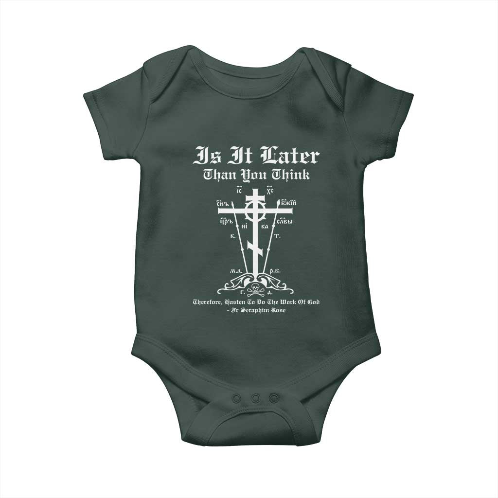 Eastern Orthodox Christian Seraphim Rose Baby Onesie Is It Rather Than You Think Russian Cavalry Cross TS11 Print Your Wear