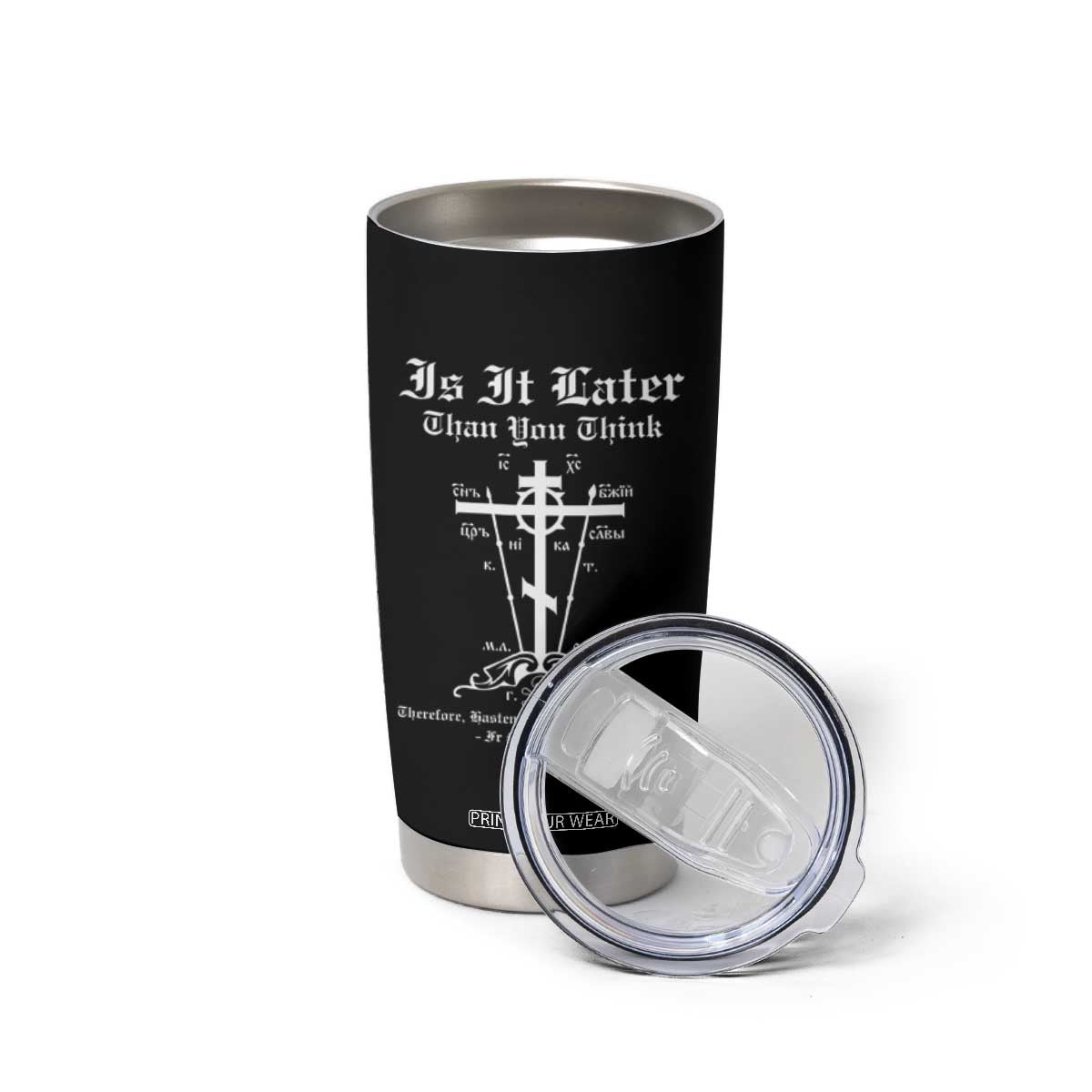 Eastern Orthodox Christian Seraphim Rose Tumbler Cup Is It Rather Than You Think Russian Cavalry Cross TS11 Print Your Wear