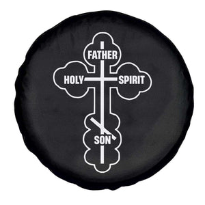 Russian Greek Byzantine Golden Orthodox Cross Father Son Holy Spirit Spare Tire Cover TS11 Print Your Wear