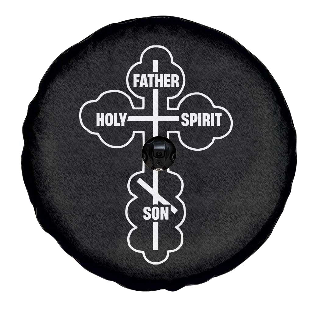 Russian Greek Byzantine Golden Orthodox Cross Father Son Holy Spirit Spare Tire Cover TS11 Print Your Wear