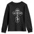 Russian Greek Byzantine Golden Orthodox Cross Father Son Holy Spirit Youth Sweatshirt TS11 Black Print Your Wear