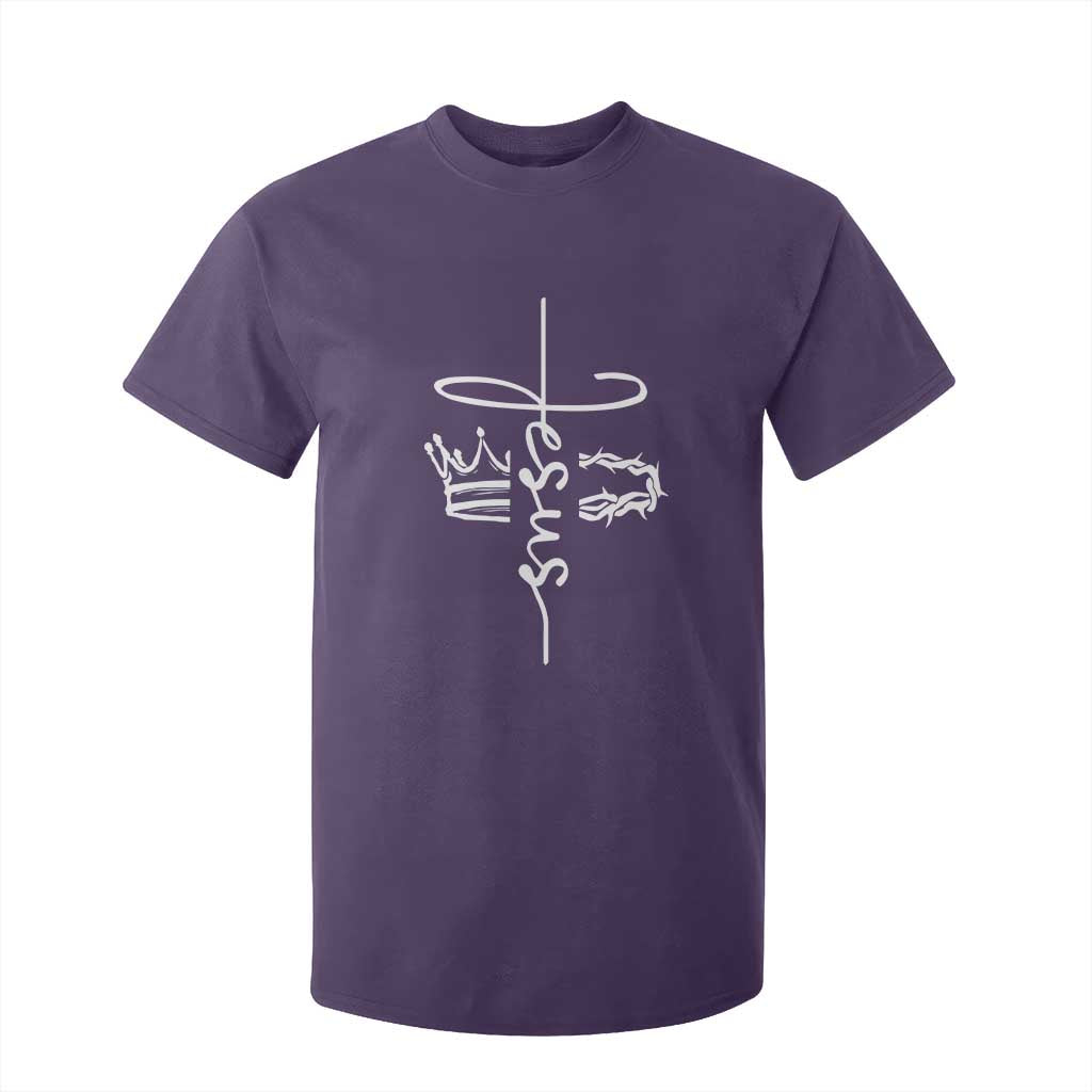 Jesus Christian Lord & Savior Crown of Thorns T Shirt For Kid TS11 Purple Print Your Wear