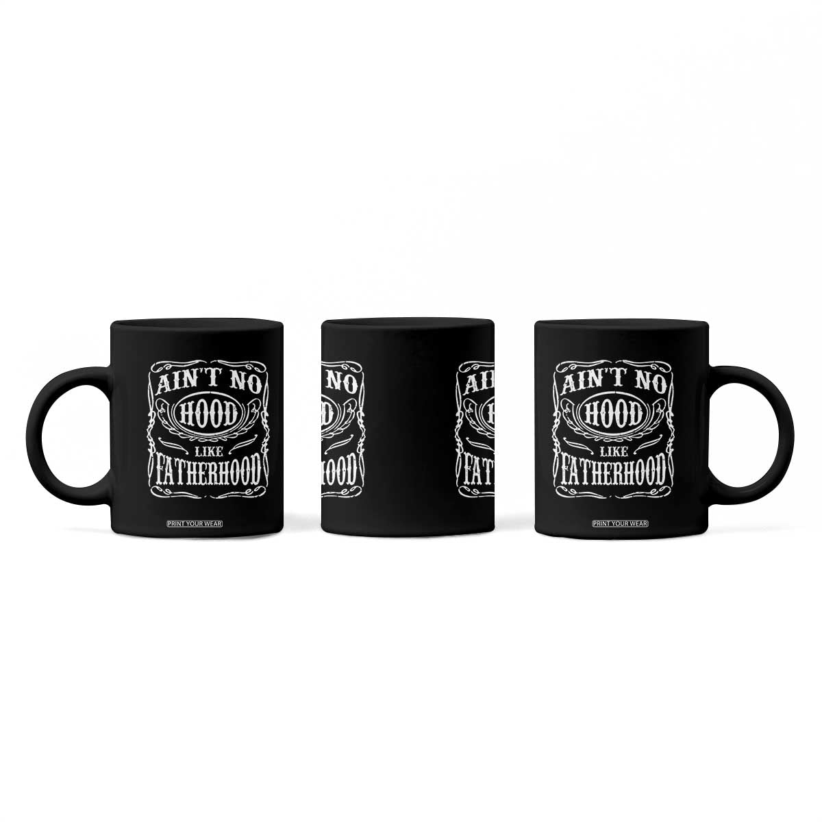 Aint No Hood Like Fatherhood Coffee Mug Dad Jokes Fathers Day