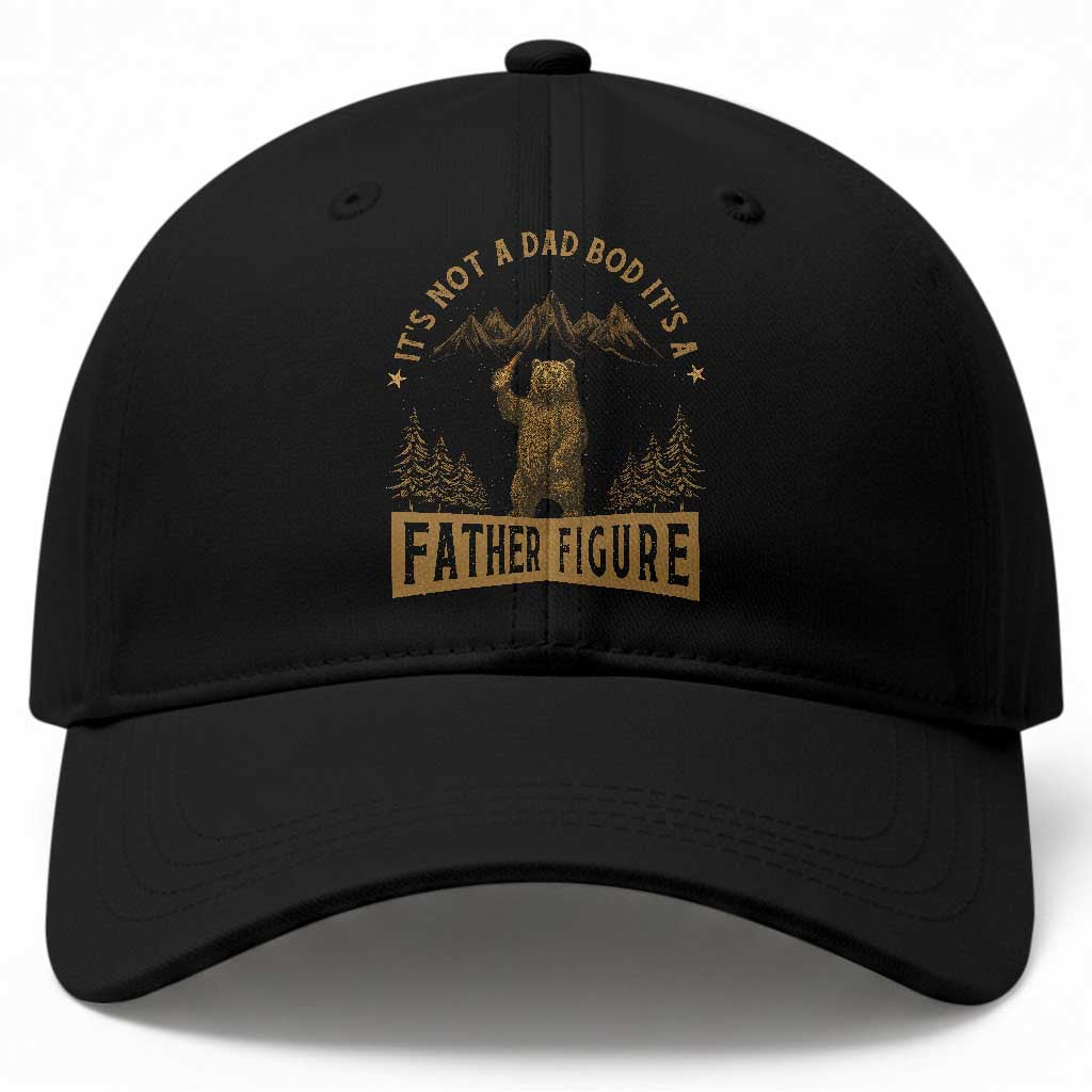 Funny It's Not A Dad Bod It's A Father Figure Baseball Cap Bear Beer Father's Day TS11 Print Your Wear