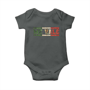 Me Vale Mexican Flag Latino Spanish Slang Baby Onesie TS11 Dark Heather Print Your Wear