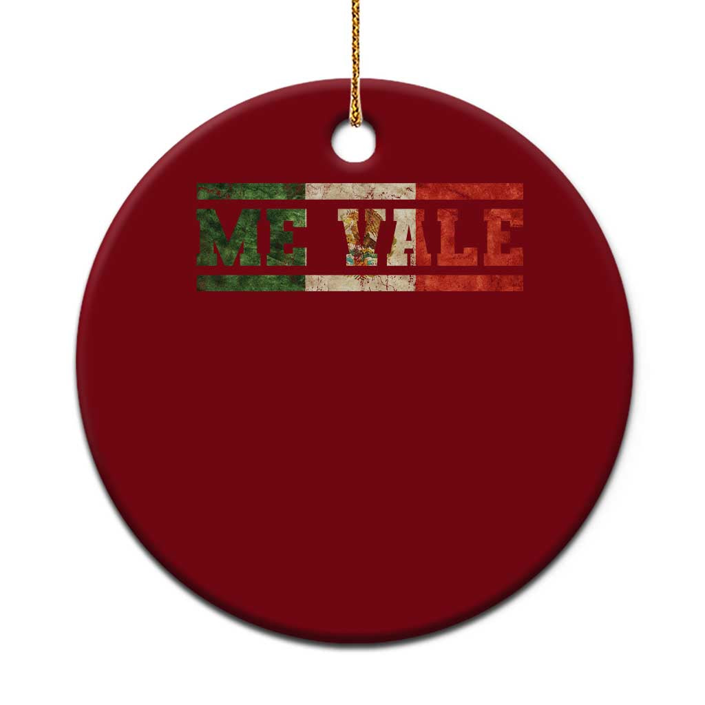 Me Vale Mexican Flag Latino Spanish Slang Ceramic Ornament TS11 1pc Red Print Your Wear