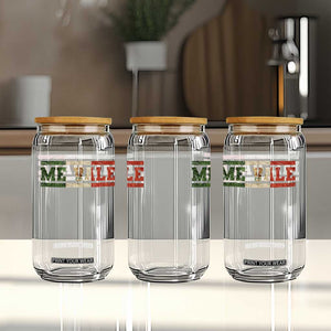 Me Vale Mexican Flag Latino Spanish Slang Glass Can TS11 Print Your Wear