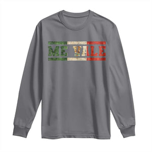 Me Vale Mexican Flag Latino Spanish Slang Long Sleeve Shirt TS11 Charcoal Print Your Wear